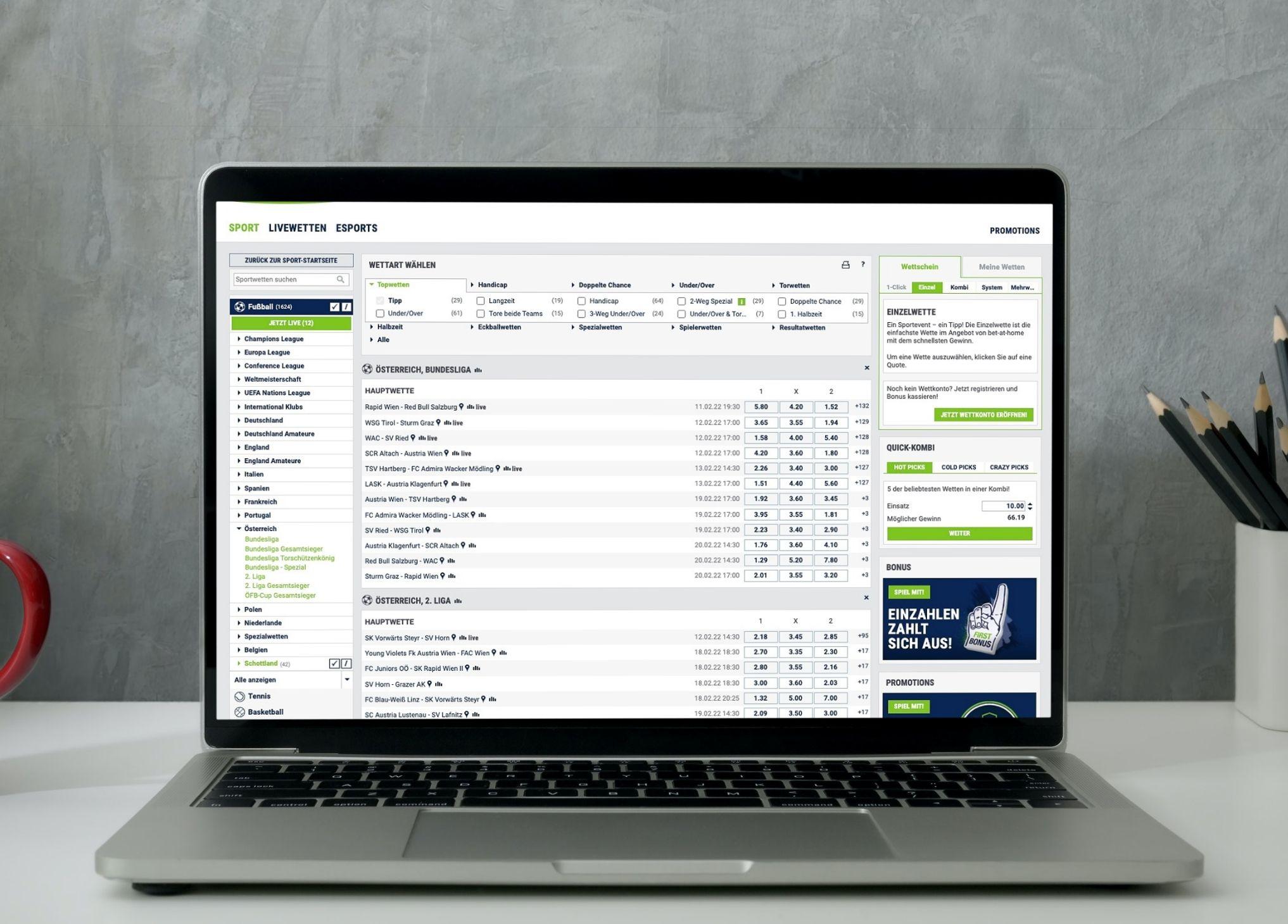 Bet at home Fussball