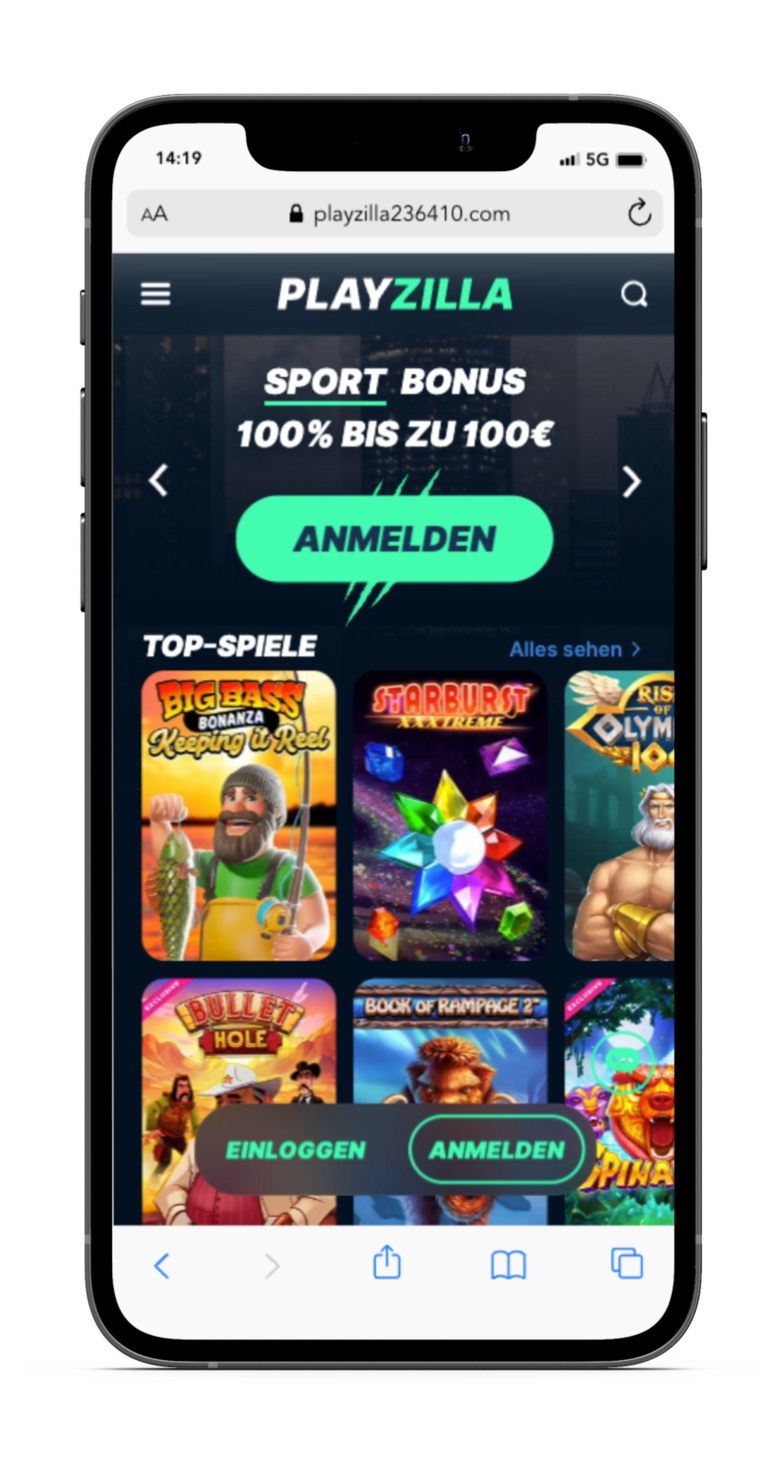 Playzilla Startseite