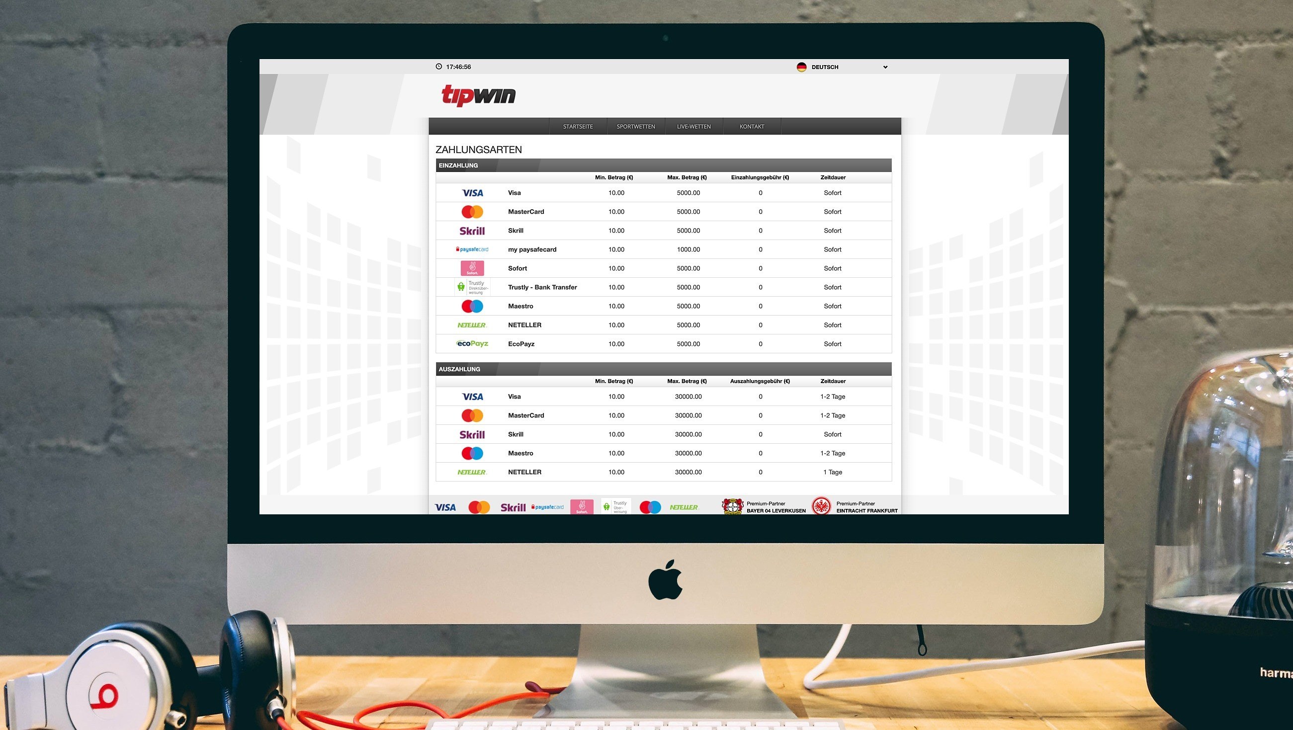 Tipwin Zahlungsmethoden1