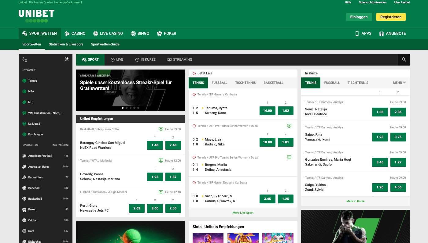 Unibet Sportwetten